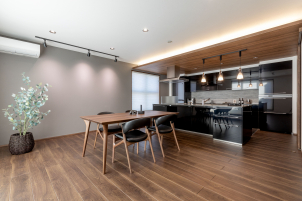 スタイリッシュなキッチンも