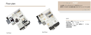 ※館内見取り図
リビング、収納、子供部屋などリアルなサイズ感をご体感いただけます。