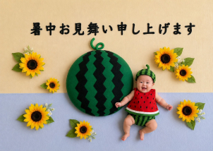 【おひるねアート】
～今しか撮れない可愛い姿を形に～
お子様に季節感たっぷりの背景や可愛い小物を添えて、今しか撮れない貴重な姿を写真に残しませんか？