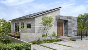 今の土地が、見違えるほどモダンで開放的な住まいに。わが家の新しい顔となる、気品ある外観デザインの一例です。