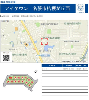 名張市桔梗が丘西分譲地