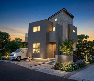 ※画像は建物のカラーパースです。新色のグレーを採用しております！