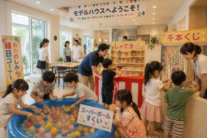 スーパーボールすくい、千本くじ、射的など多数ご用意♪