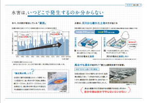 年々増えている豪雨。ハザードマップ外でも安心はできません。