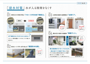 耐水害住宅の特徴。