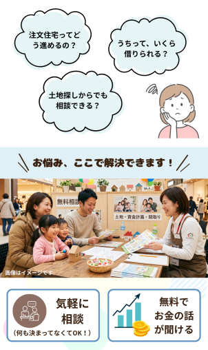 気になる資金面…
お気軽にご相談ください！