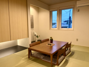 全館床暖房は和室でも！
是非、おくつろぎください。