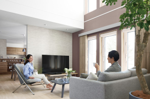 建物は３LDKとなっており、　「吹抜けのある開放的なLDK」 や 「大容量収納スペース」 、 「家事ラク動線」 などのこだわりがつまった造りとなっております ！​