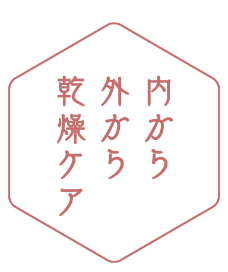 体の内から外から乾燥ケア