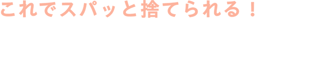 これでスパッと捨てられる！ 断捨離の極意