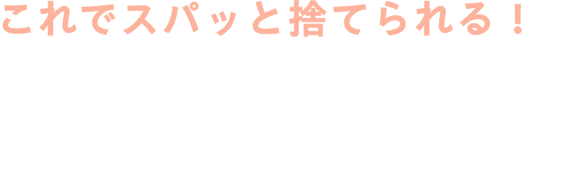 これでスパッと捨てられる！ 断捨離の極意