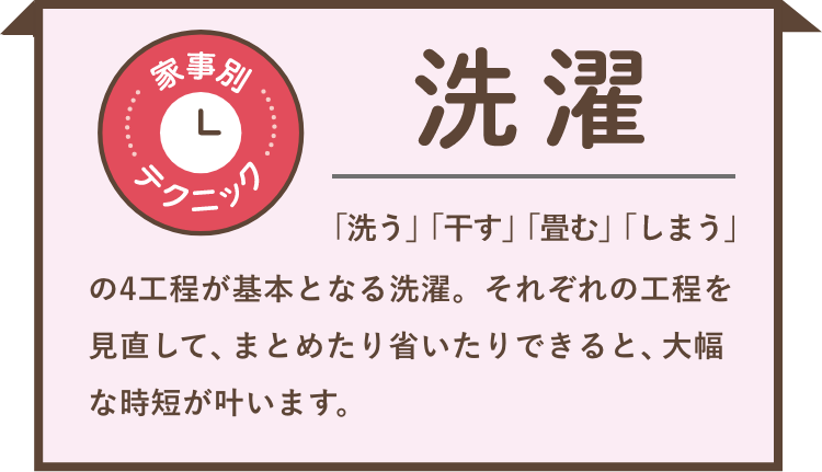 好きな家事からやってみよう! Let's Try 時短家事！