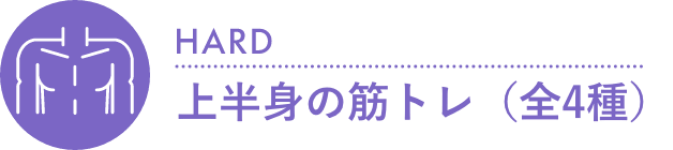 上半身の筋トレ（全4種）