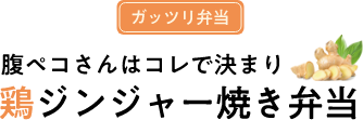 腹ペコさんはこれで決まり 鶏ジンジャー焼き弁当