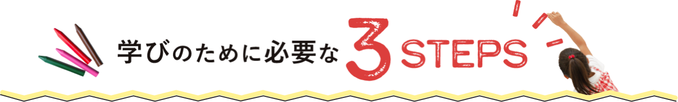 学びのために必要な3STEPS
