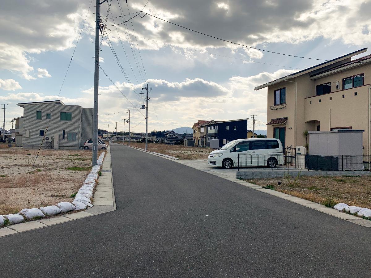 いわき市平幕ノ内 土地 10街区　北側道路　