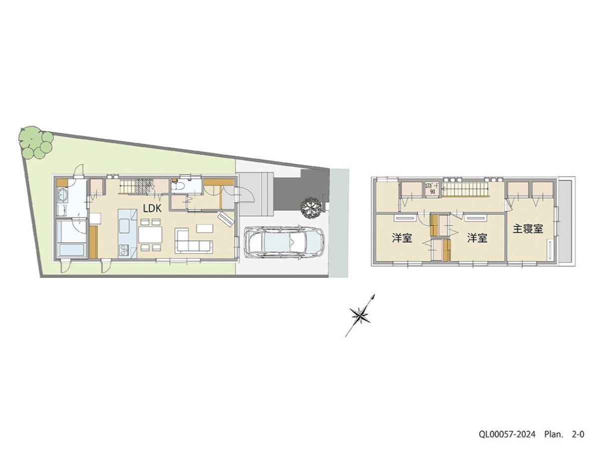 「子育てにピッタリ！ご夫婦におすすめプラン」 <br>建物タイプ:ｉ－ｓｍａｒｔⅡ　準防火仕様/延床面積:92.58㎡(28坪) <br>建物本体価格(参考):2,430万円(税込み)<br>