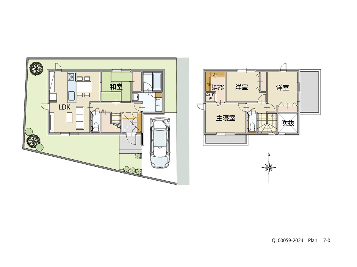 「使い方いろいろ！LDK横に和室のあるプラン」 <br>建物タイプ:ｉ－ｓｍｉｌｅⅡ/延床面積:94.14㎡(28.46坪) <br>建物本体価格(参考):2,014万円(税込み)<br>