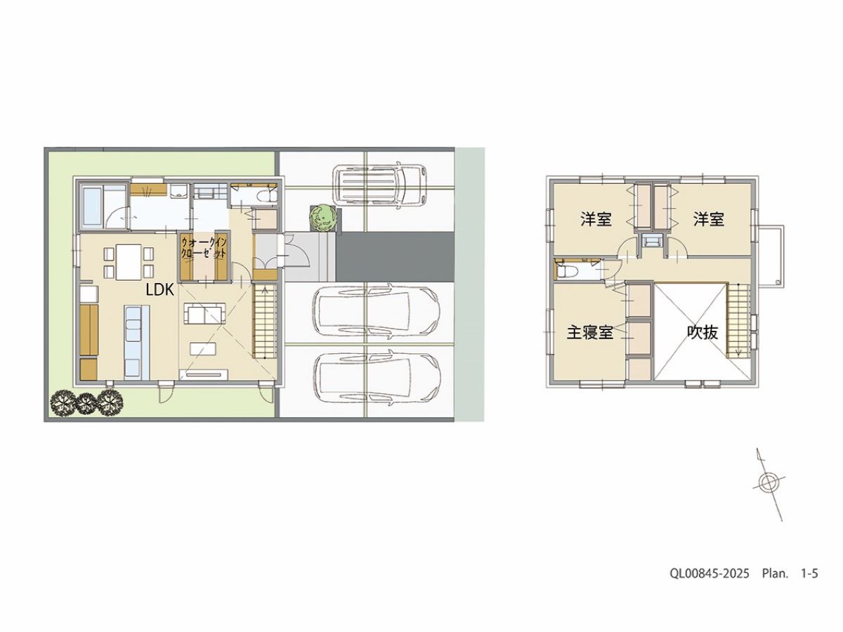イイコトテラス富塚町 土地 区画番号No.95 「広々リビングがおすすめのゆったり3LDKプラン」 <br>建物タイプ:グラン・スマート/延床面積:96.63㎡(29.22坪) <br>建物本体価格(参考):2,536万円(税込み)<br>