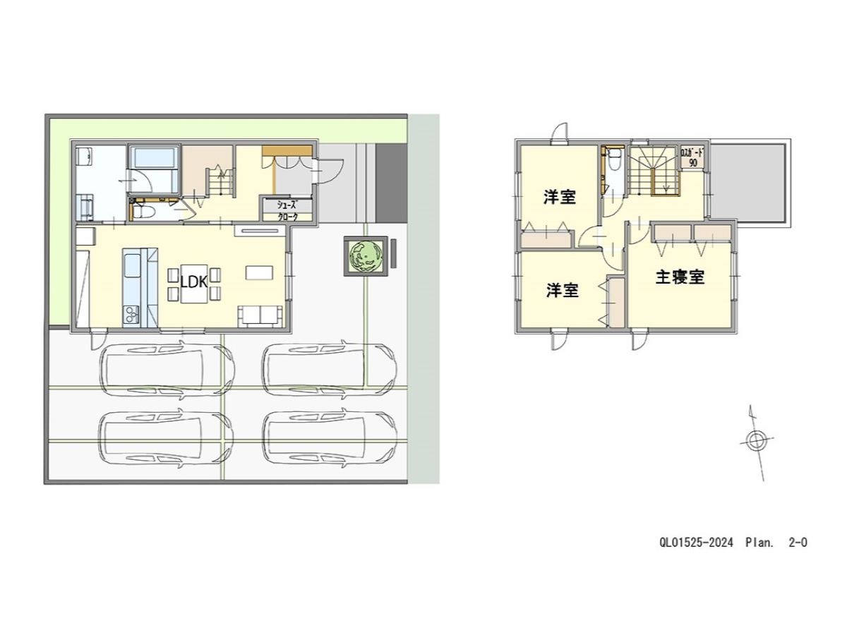 イイコトテラス富久山町久保田 土地 区画番号No.2 「あって良かった！が詰まった充実プラン」 <br>建物タイプ:ｉ－ｓｍｉｌｅⅡ+/延床面積:94.18㎡(28.48坪) <br>建物本体価格(参考):2,089万円(税込み)<br>