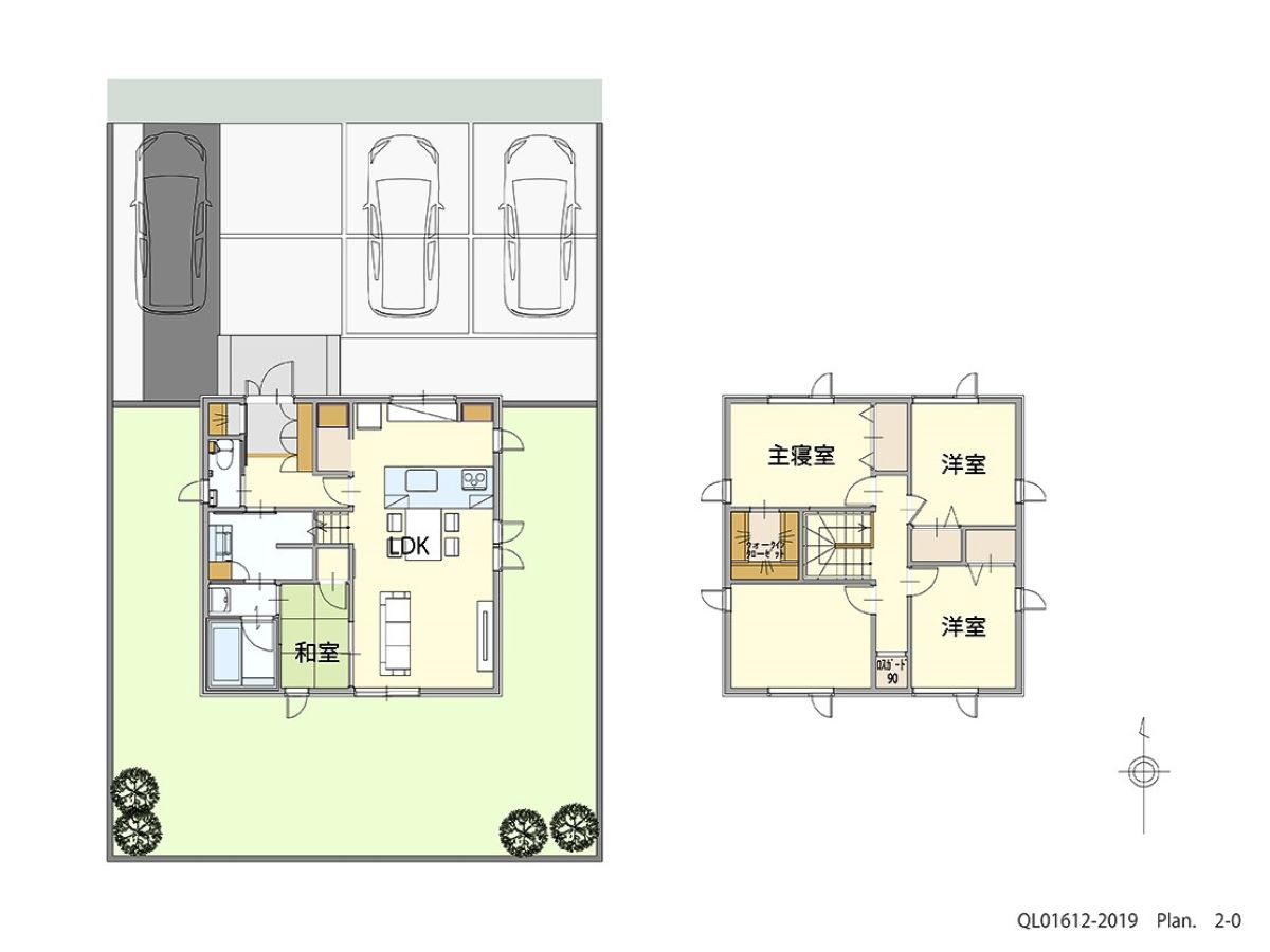 一条リンクスヴィラ西郷  土地 区画番号No.G-9 「家族の成長に合わせて変化する子育てにもおすすめのプラン」 <br>建物タイプ:i-smileⅡ+/延床面積:107.48㎡(32.5坪) <br>建物本体価格(参考):2,283万円(税込み)<br>