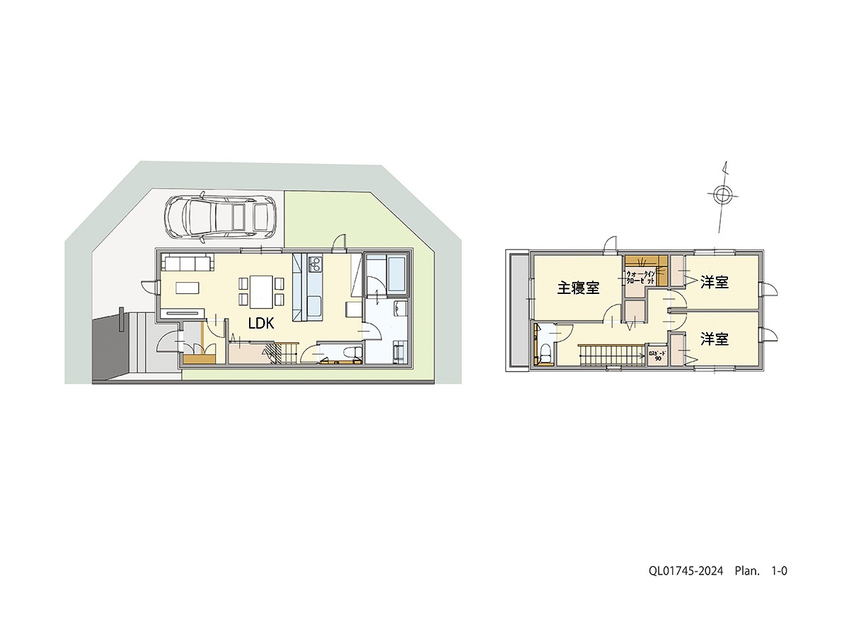 イイコトテラス堺・菱木 土地 区画番号No.2期‐20 「キッチンから家族の様子を見守れる家」 <br>建物タイプ:ｉ－ｓｍｉｌｅⅡ+/延床面積:86.73㎡(26.23坪) <br>建物本体価格(参考):1,933万円(税込み)<br>
