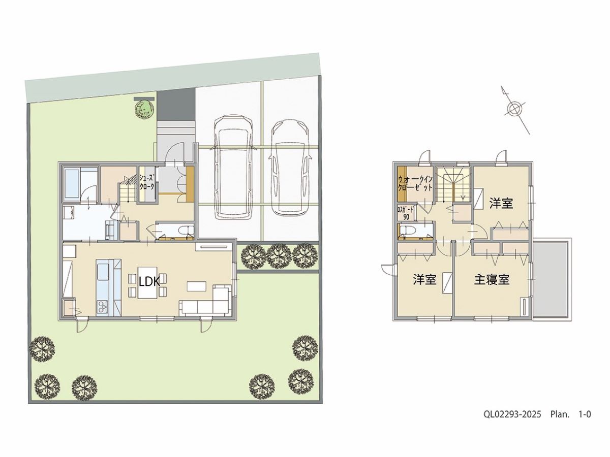 イイコトテラス小山市乙女 土地 区画番号No.6 「生活時間が異なる家族におすすめプラン」 <br>建物タイプ:ｉ－ｓｍｉｌｅⅢ＋/延床面積:100.85㎡(30.49坪) <br>建物本体価格(参考):2,212万円(税込み)<br>