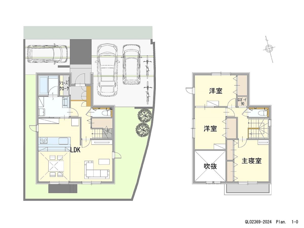 イイコトテラス岩出市波分 土地 区画番号No.6 「南面の広々18帖LDK採用で明るい陽だまりの家」 <br>建物タイプ:ｉ－ｓｍｉｌｅⅡ+/延床面積:98.32㎡(29.73坪) <br>建物本体価格(参考):2,228万円(税込み)<br>