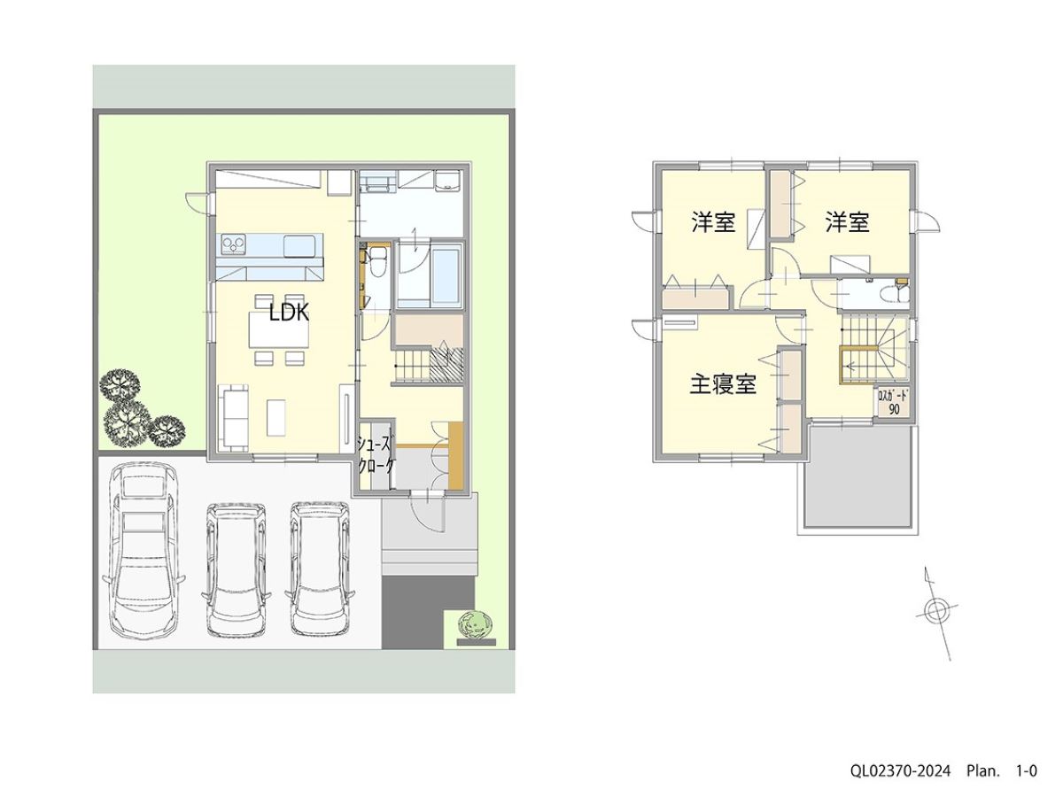 イイコトテラス岩出市波分 土地 区画番号No.7 「欲しい！が詰まった充実プラン」 <br>建物タイプ:ｉ－ｓｍｉｌｅⅡ+/延床面積:94.18㎡(28.48坪) <br>建物本体価格(参考):2,089万円(税込み)<br>