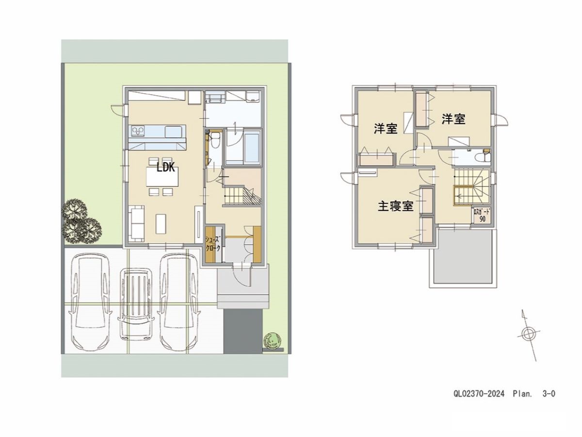 イイコトテラス岩出市波分 土地 区画番号No.7 「欲しい！が詰まった充実プラン」 <br>建物タイプ:ｉ－ｓｍａｒｔⅡ/延床面積:94.18㎡(28.48坪) <br>建物本体価格(参考):2,394万円(税込み)<br>