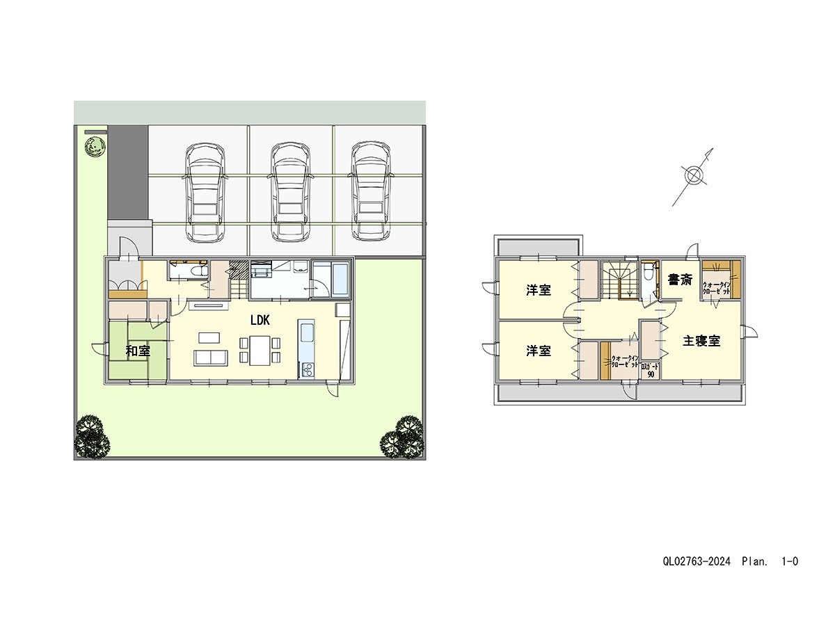 イイコトテラス喜久田未来 土地 区画番号No.B-32 「プライバシー重視の北玄関」 <br>建物タイプ:ｉ－ｓｍｉｌｅⅡ/延床面積:120.92㎡(36.56坪) <br>建物本体価格(参考):2,521万円(税込み)<br>