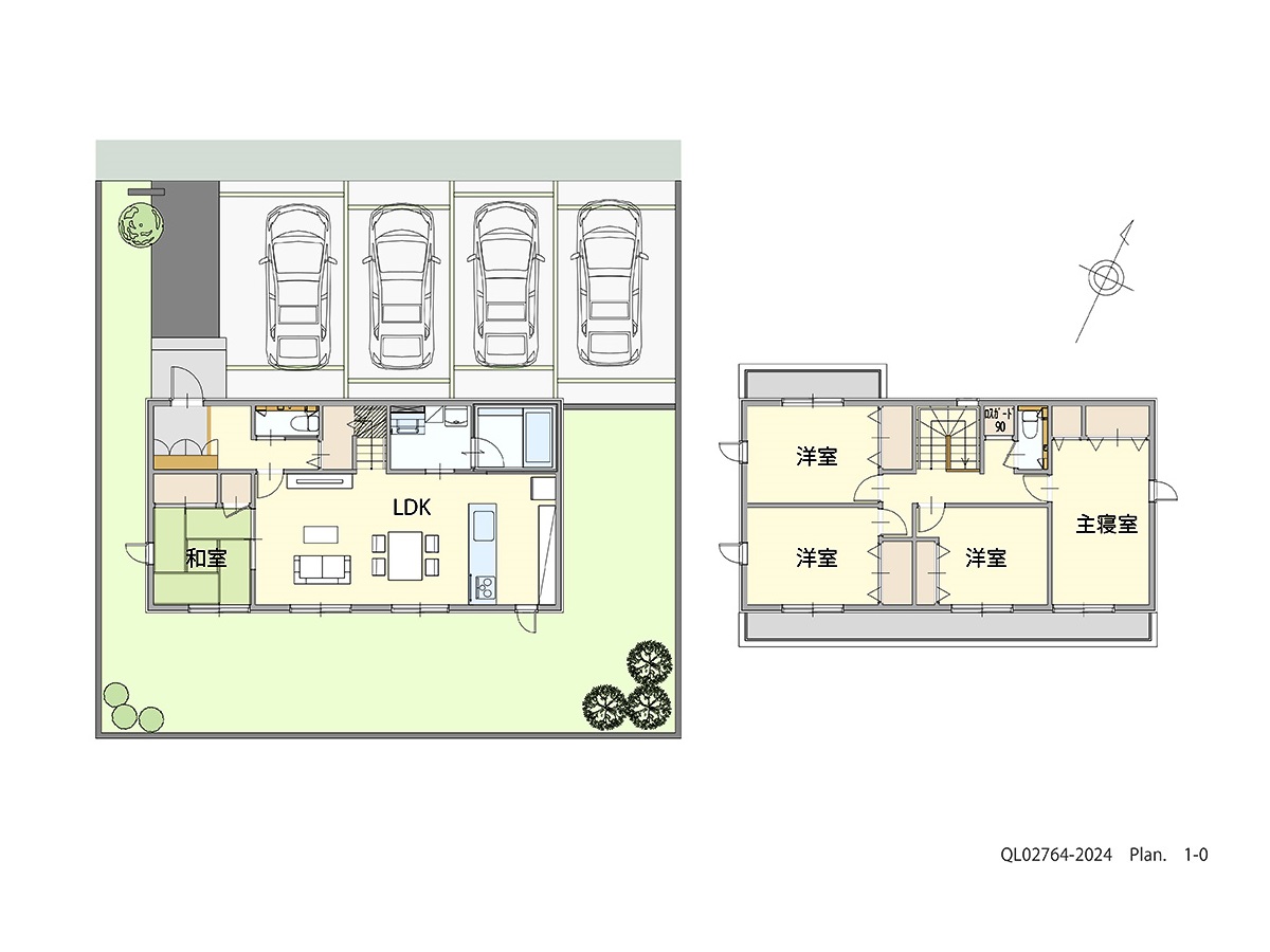イイコトテラス喜久田未来 土地 区画番号No.B-33 「南面の広々18帖LDK採用で明るい陽だまりの家」 <br>建物タイプ:ｉ－ｓｍｉｌｅⅡ/延床面積:120.92㎡(36.56坪) <br>建物本体価格(参考):2,521万円(税込み)<br>