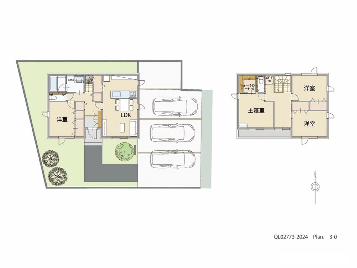 イイコトテラス喜久田未来 土地 区画番号No.C-53 「あって良かった！が詰まった充実プラン」 <br>建物タイプ:ｉ－ｓｍｉｌｅⅢＷ/延床面積:110.92㎡(33.54坪) <br>建物本体価格(参考):2,259万円(税込み)<br>