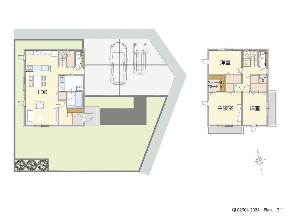 イイコトテラス宇都宮清原中央 土地 区画番号No.27 「子育てにピッタリ！ご夫婦にお勧めプラン！」 <br>建物タイプ:ｉ－ｓｍｉｌｅⅡ/延床面積:105.82㎡(32坪) <br>建物本体価格(参考):2,177万円(税込み)<br>