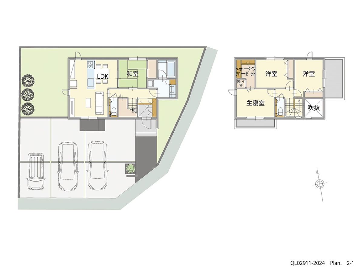 イイコトテラス宇都宮清原中央 土地 区画番号No.34 「くつろぎの和室付き！４LDKで多様な暮らし。」 <br>建物タイプ:ｉ－ｓｍｉｌｅⅡ/延床面積:94.14㎡(28.46坪) <br>建物本体価格(参考):2,024万円(税込み)<br>