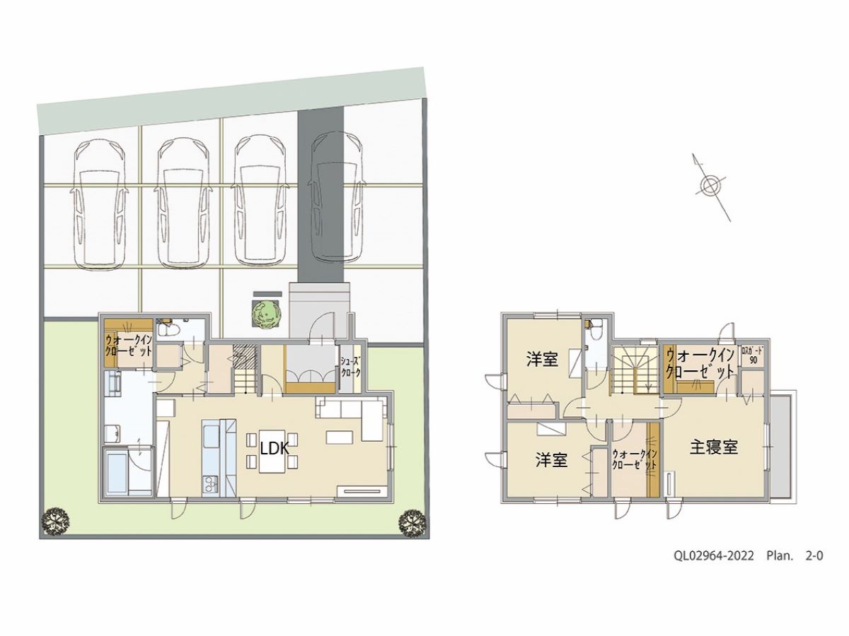 イイコトテラス小山市中久喜 土地 区画番号No.30 「物が多くても安心！大満足の収納プラン」 <br>建物タイプ:ｉ－ｓｍｉｌｅⅢ＋/延床面積:110.92㎡(33.54坪) <br>建物本体価格(参考):2,380万円(税込み)<br>
