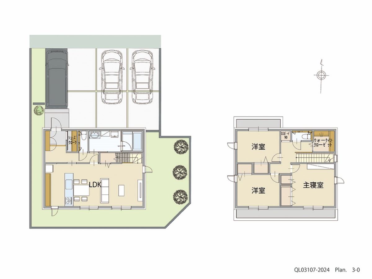 「キッチンから家族の様子を見守れる家」 <br>建物タイプ:ｉ－ｓｍａｒｔⅡ/延床面積:105.82㎡(32坪) <br>建物本体価格(参考):2,666万円(税込み)<br>