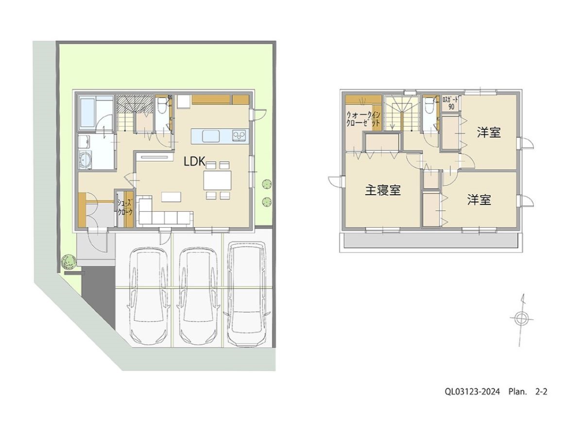 「回遊動線で部屋間の移動もスムーズな家」 <br>建物タイプ:ｉ－ｓｍａｒｔⅡ/延床面積:105.82㎡(32坪) <br>建物本体価格(参考):2,627万円(税込み)<br>