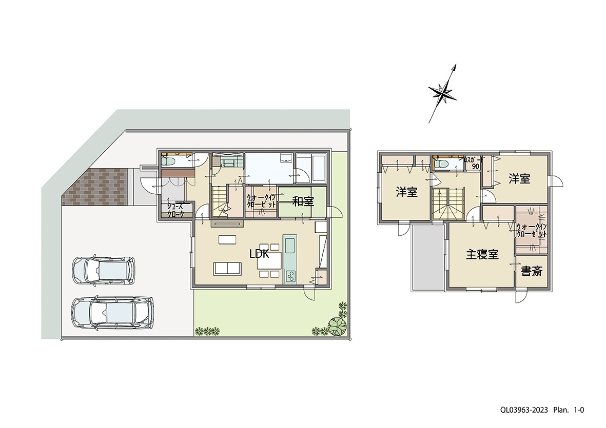 サンズテラス長谷イースト 土地 区画番号No.２８ 「欲しい！が詰まった大満足プラン」 <br>建物タイプ:ｉ－ｓｍｉｌｅⅡ/延床面積:114.29㎡(34.56坪) <br>建物本体価格(参考):2,318万円(税込み)<br>