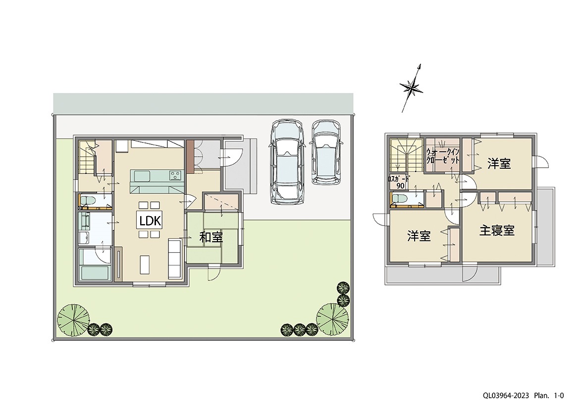 サンズテラス長谷イースト 土地 区画番号No.２９ 「充実の４LDKプラン」 <br>建物タイプ:ｉ－ｓｍｉｌｅⅡ/延床面積:102.51㎡(31坪) <br>建物本体価格(参考):2,099万円(税込み)<br>