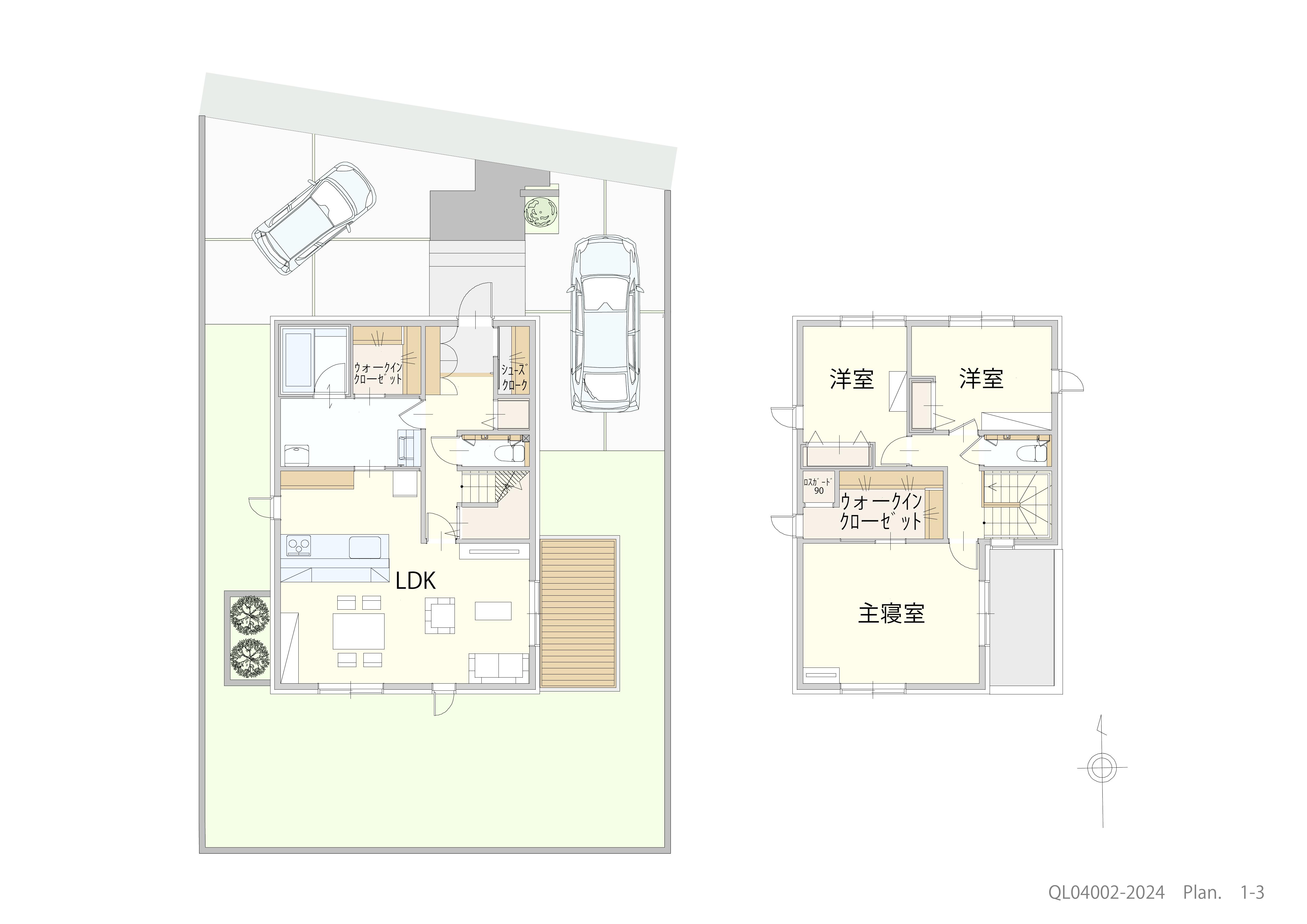 イイコトテラス佐野新都市 土地 区画番号No.14 「叶えたい！が詰まった充実プラン」 <br>建物タイプ:ｉ－ｃｕｂｅⅢ/延床面積:110.88㎡(33.53坪) <br>建物本体価格(参考):2,505万円(税込み)<br>