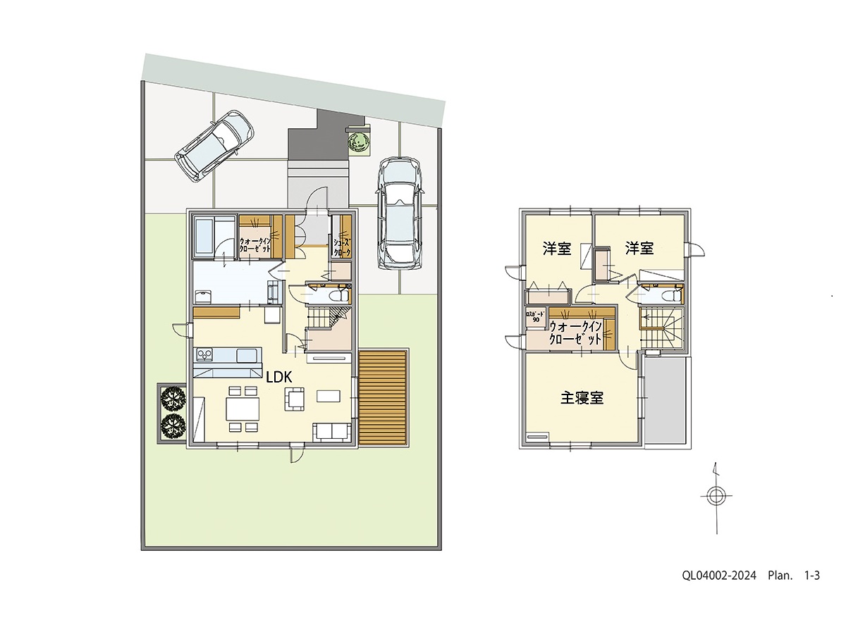 イイコトテラス佐野新都市 土地 区画番号No.14 「叶えたい！が詰まった充実プラン」 <br>建物タイプ:ｉ－ｃｕｂｅⅢ/延床面積:110.88㎡(33.53坪) <br>建物本体価格(参考):2,505万円(税込み)<br>