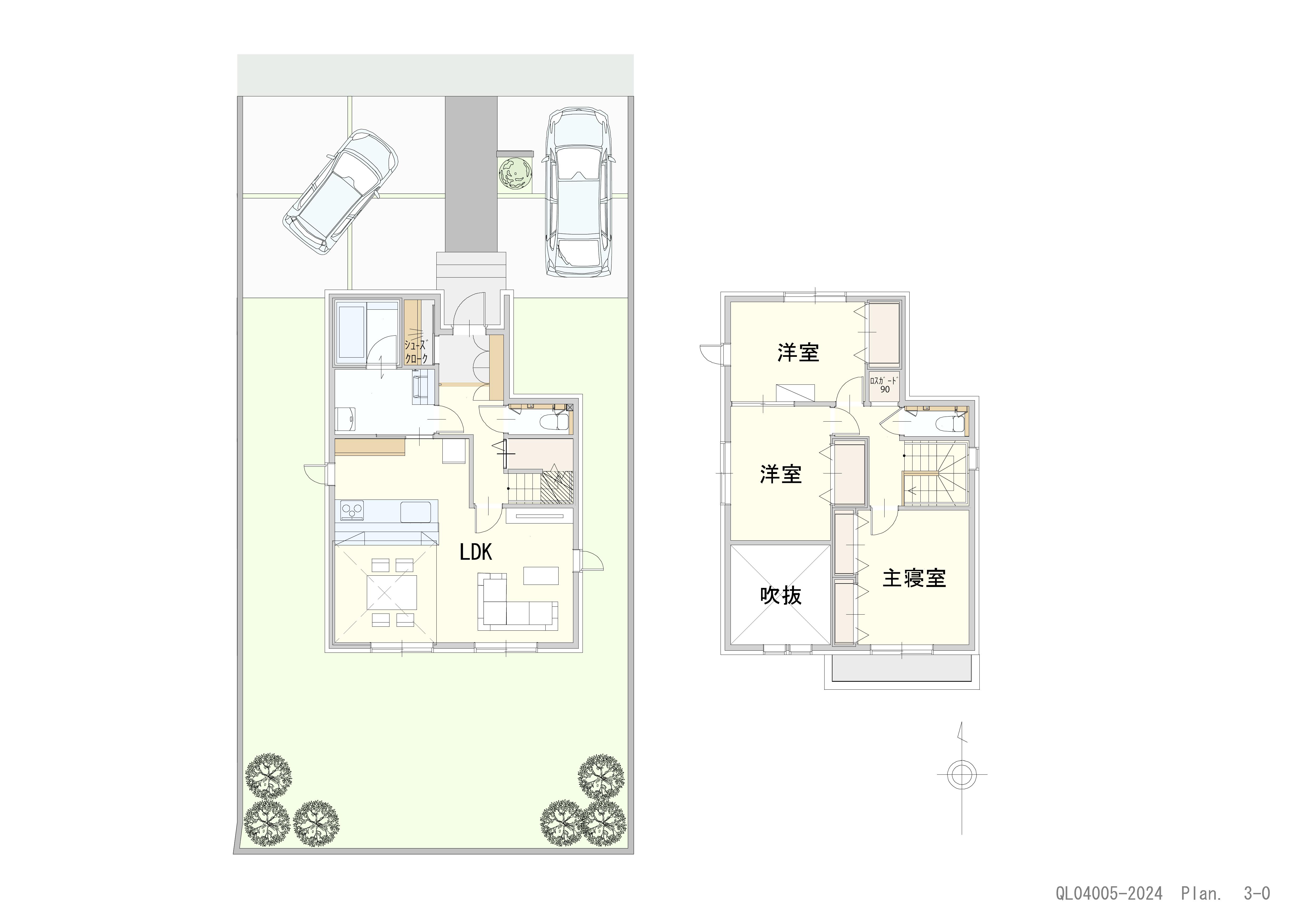 イイコトテラス佐野新都市 土地 区画番号No.17 「南面の広々18帖LDK採用で明るい陽だまりの家」 <br>建物タイプ:ｉ－ｃｕｂｅⅢ/延床面積:98.32㎡(29.73坪) <br>建物本体価格(参考):2,320万円(税込み)<br>