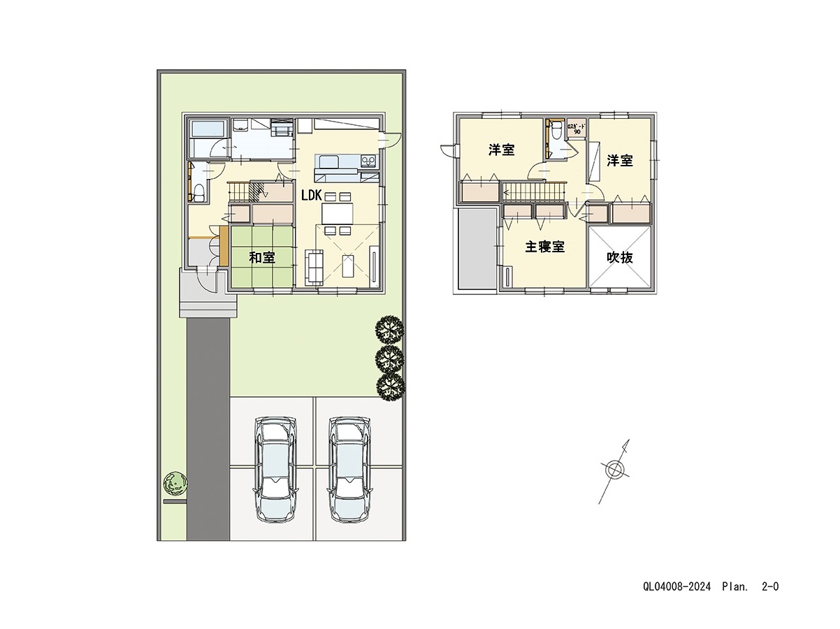 イイコトテラス佐野新都市 土地 区画番号No.20 「日差しが降り注ぐ明るいLDK採用プラン」 <br>建物タイプ:ｉ－ｃｕｂｅⅢ/延床面積:104.94㎡(31.74坪) <br>建物本体価格(参考):2,461万円(税込み)<br>