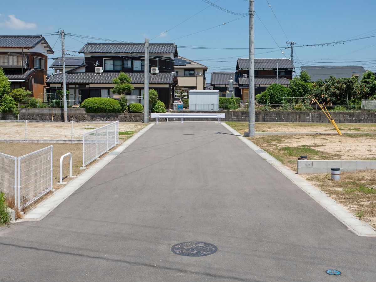 区画1、3の前面道路です。　