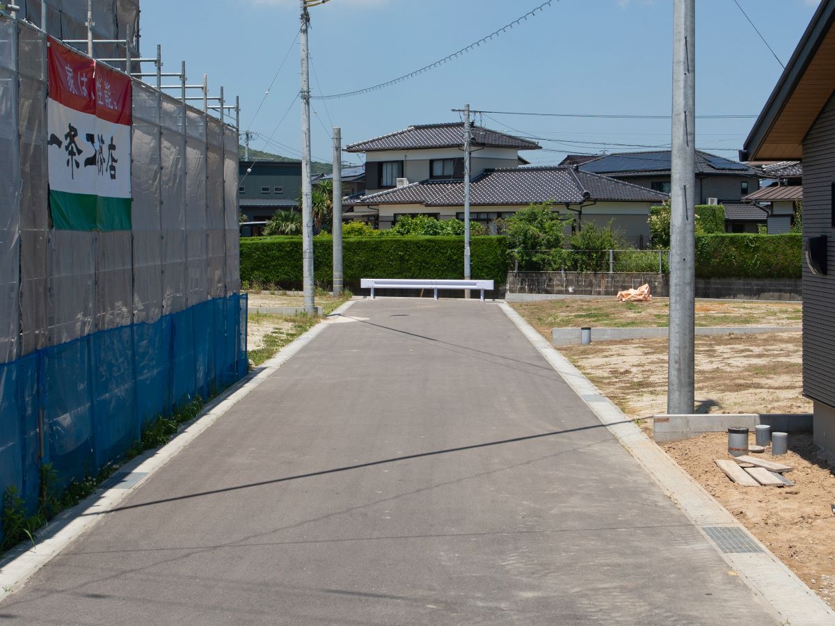 区画6、7の前面道路です。　