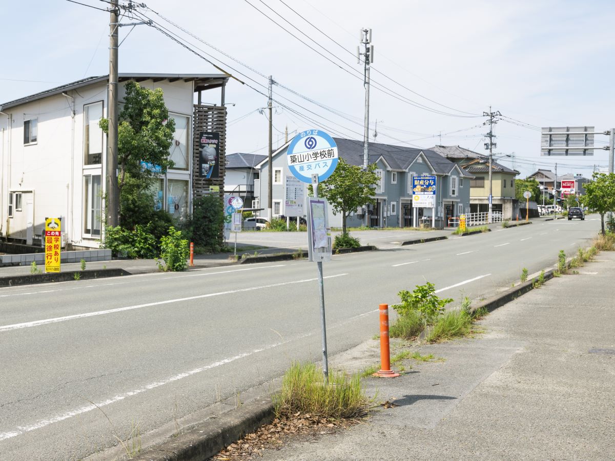 産交バス「築山小学校前」停留所まで約400m（徒歩5分）　玉名市街地循環バス右回り・左回りの路線が利用でき、玉名駅前などにアクセスすることができます。※最新の時刻表は運行会社様のHPなどをご確認ください。