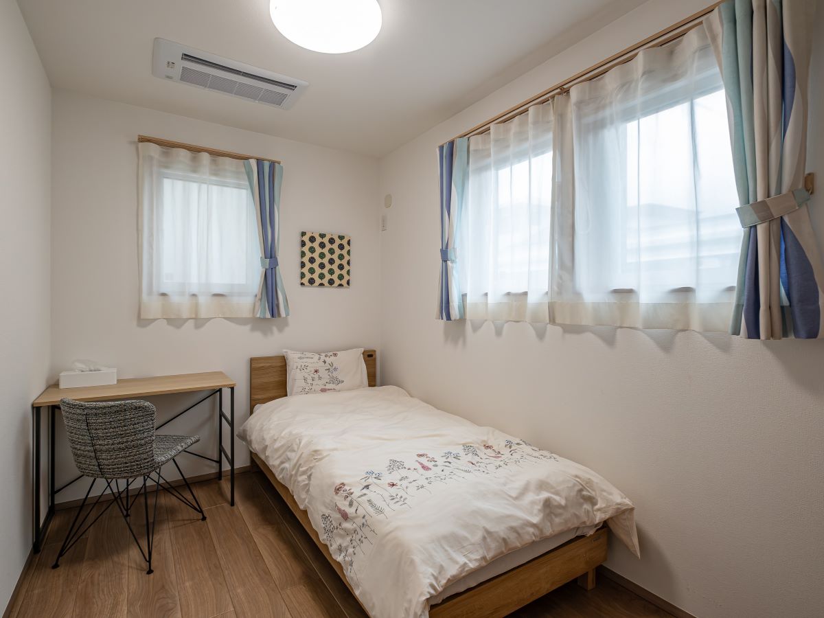 イイコトテラス舞々木町 モデルハウス 区画番号No.3 4.5帖の洋室が2部屋あります。