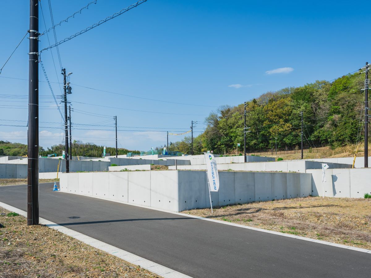 区画45付近からの分譲地の様子の様子です。　