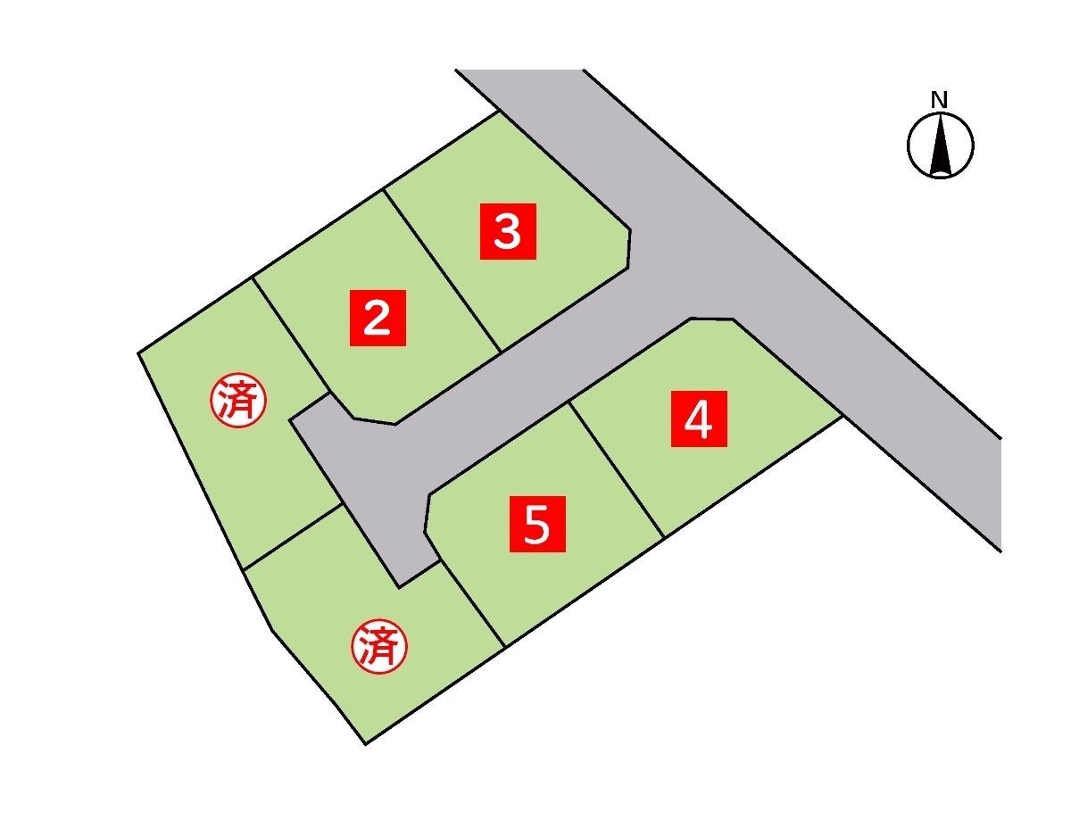 昭和町国母駅前 土地 区画図